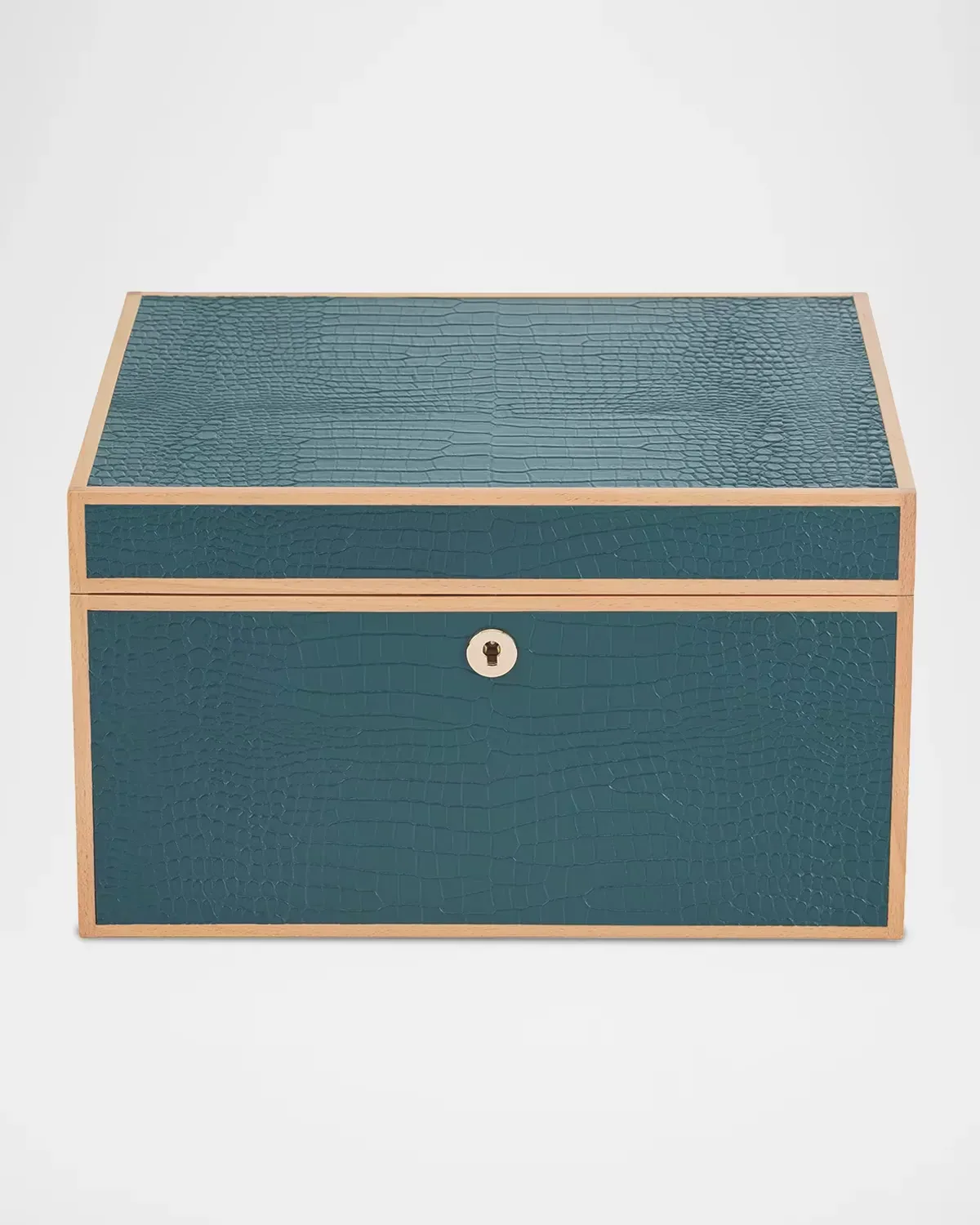 Clarendon Croc-Embossed Leather Watch Case by Rapport