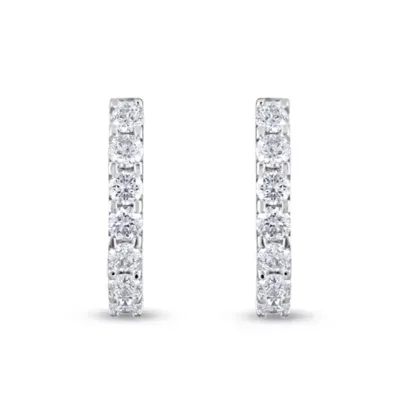 Lab Created 1-1/2 CTW Lab-Grown Diamond Sterling Silver Earrings by Diamaison