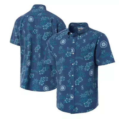 MLB Seattle Mariners Kekai Performance Tri-Blend Button-Down Shirt