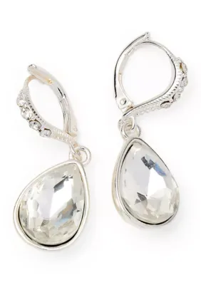 Faceted Crystal Drop Earrings by Evie & Emma