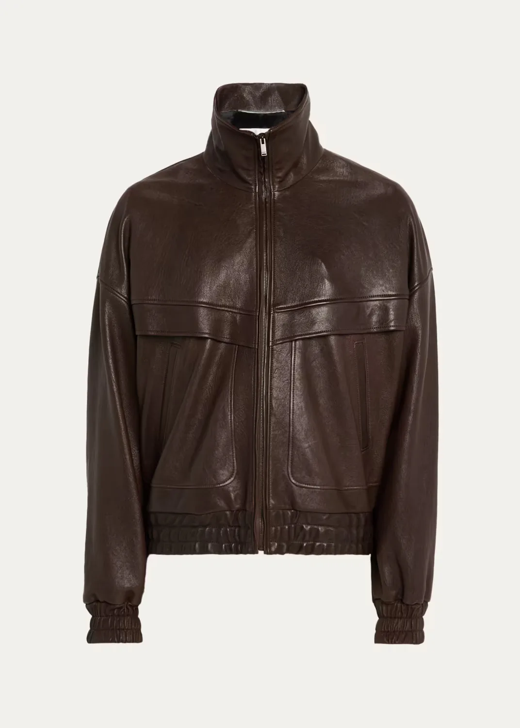 Leather Blouson Jacket