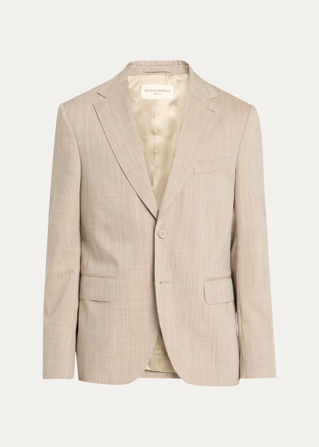 Arthus Heathered Wool Single-Breasted Sport Coat