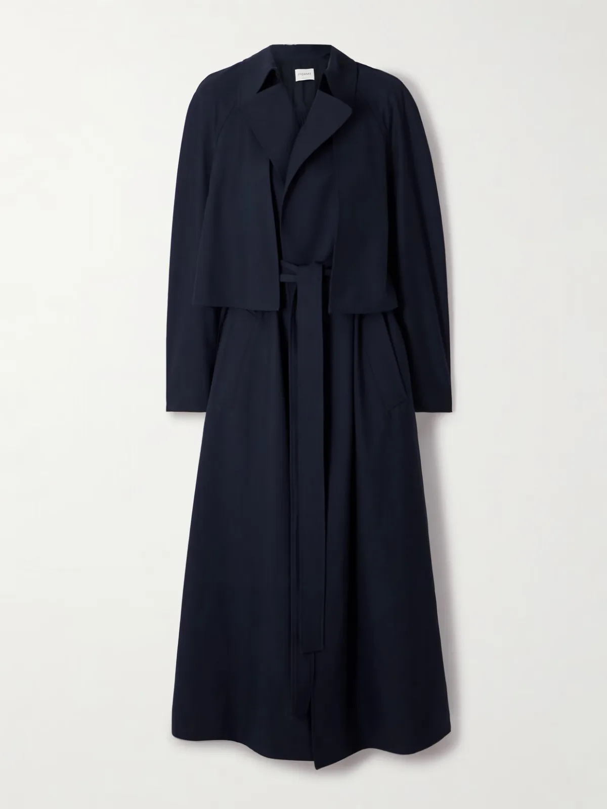 - Lennox Belted Pleated Twill Trench Coat -