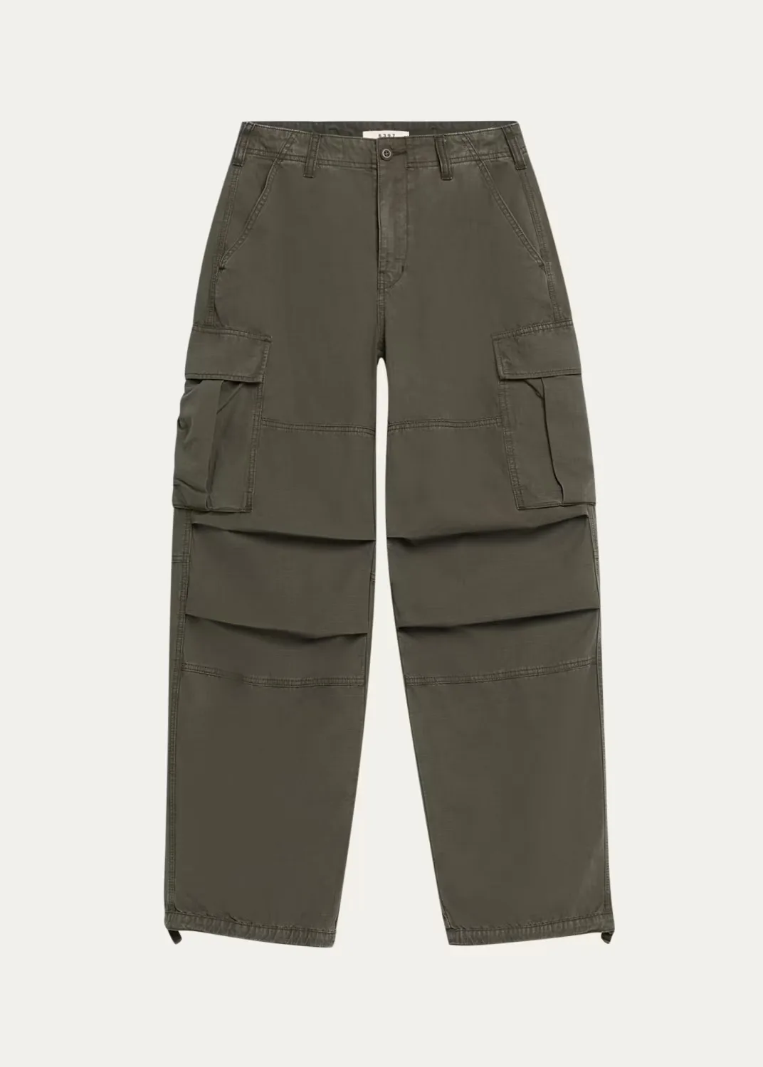 Worn Wide-Leg Cargo Pants