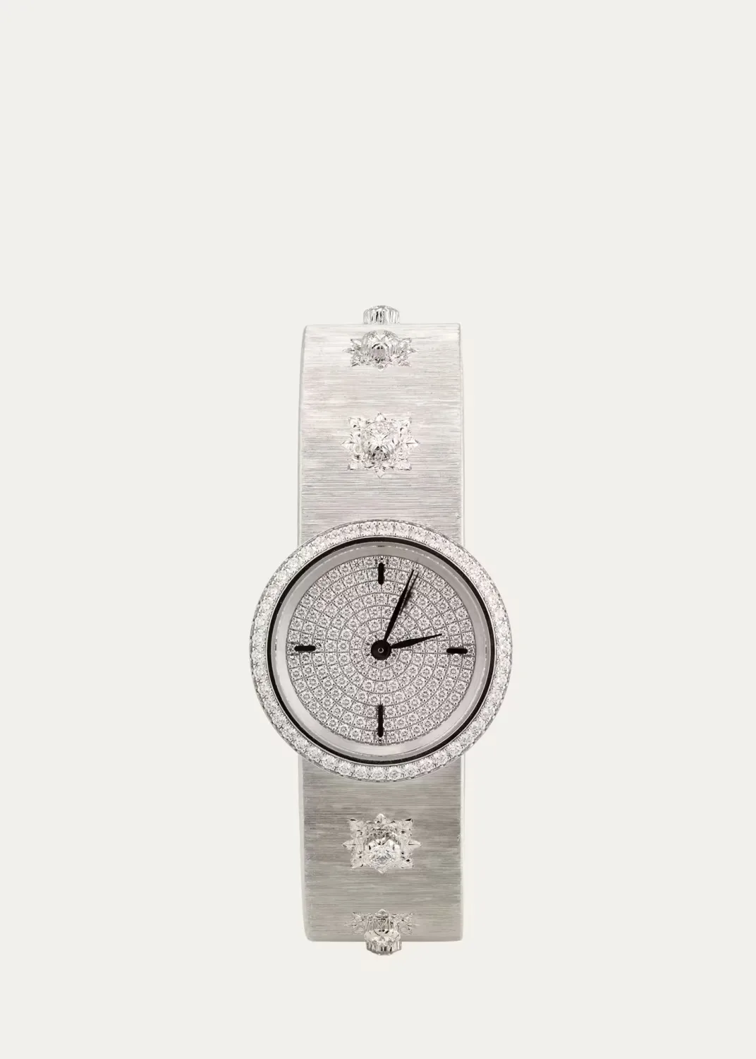 Macri Classica Diams Diams 18K White Gold Watch with Diamonds, 24mm by Buccellati