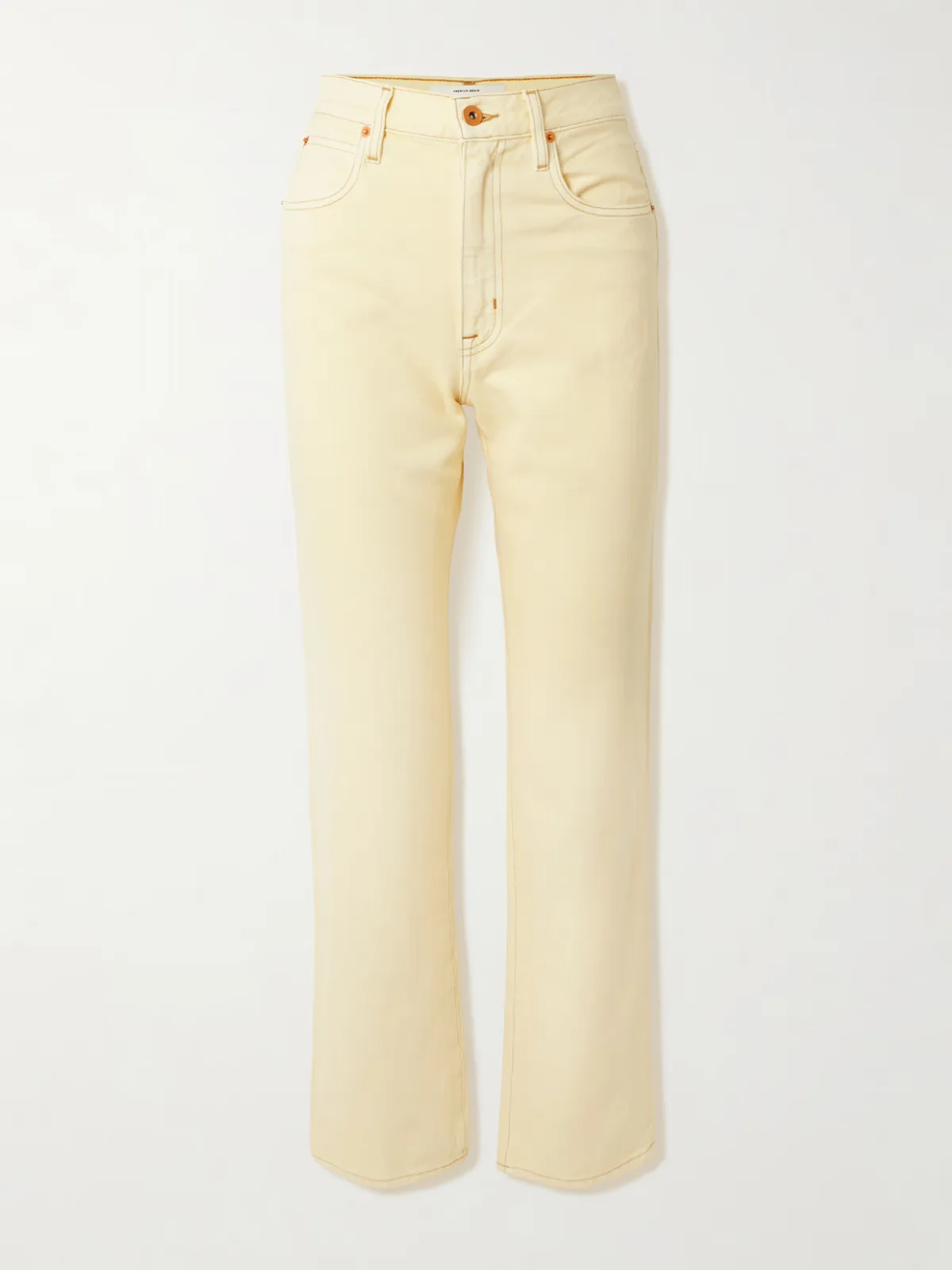 - London Cropped High-rise Straight-leg Jeans -