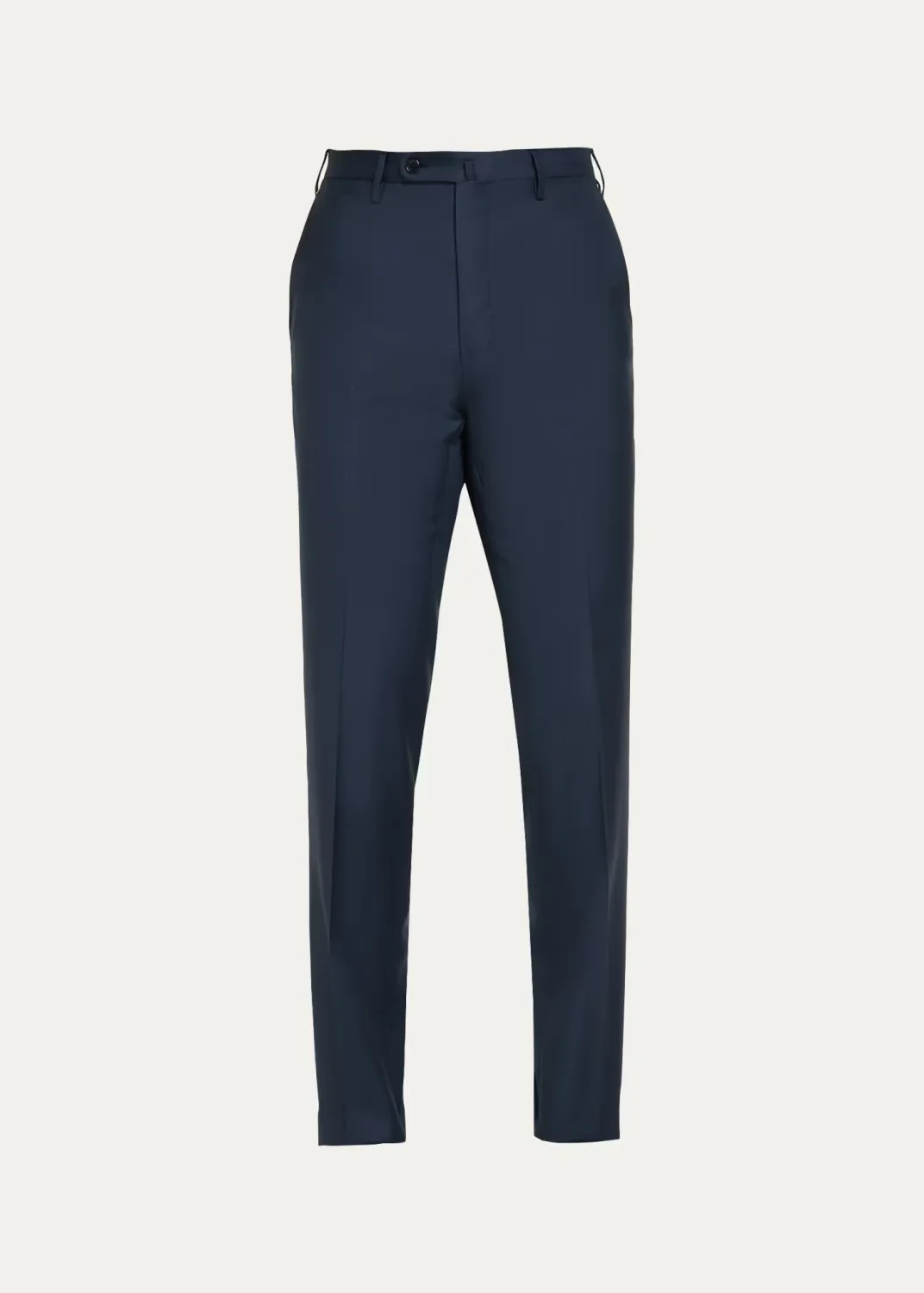 Sharkskin Wool Flat-Front Trousers by Incotex