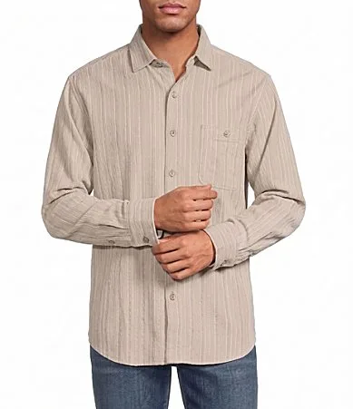 Coastline Cord Montecito Stripe Long Sleeve Woven Shirt