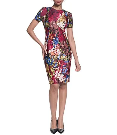 Printed Sheath Dress