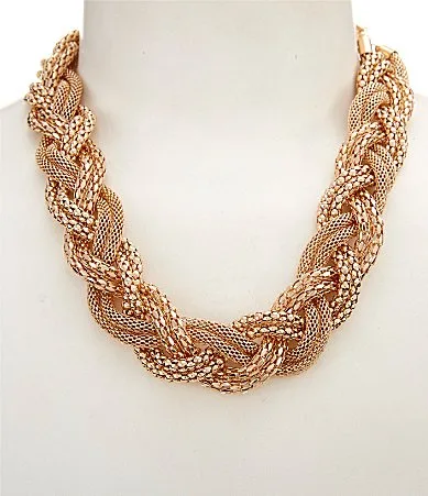 Braided Chain Statement Necklace by Southern Living