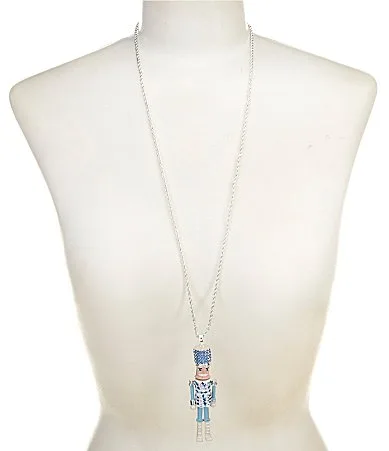 Holiday Nutcracker Pendant Statement Necklace by Merry & Bright