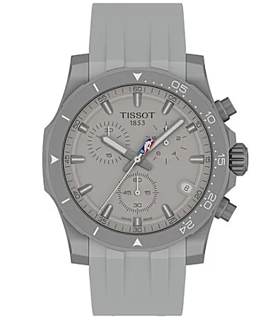 Supersport Chrono NBA 42mm Rubber Watch by Tissot