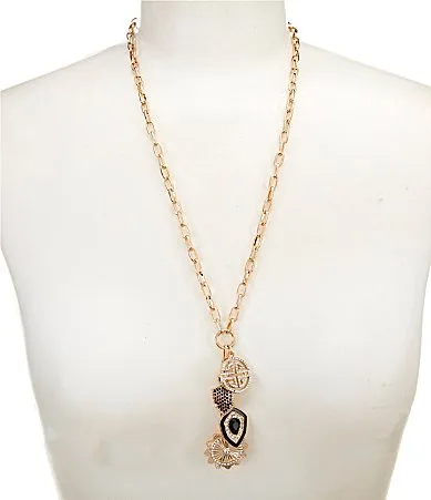 Mixed Charm Y Necklace by Gemma Layne