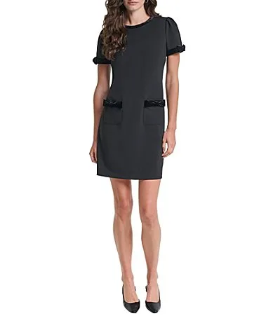 Velvet Framing Shift Dress
