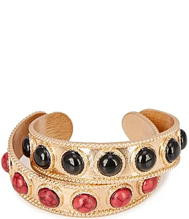 Stone Cuff Bracelet Set by Southern Living