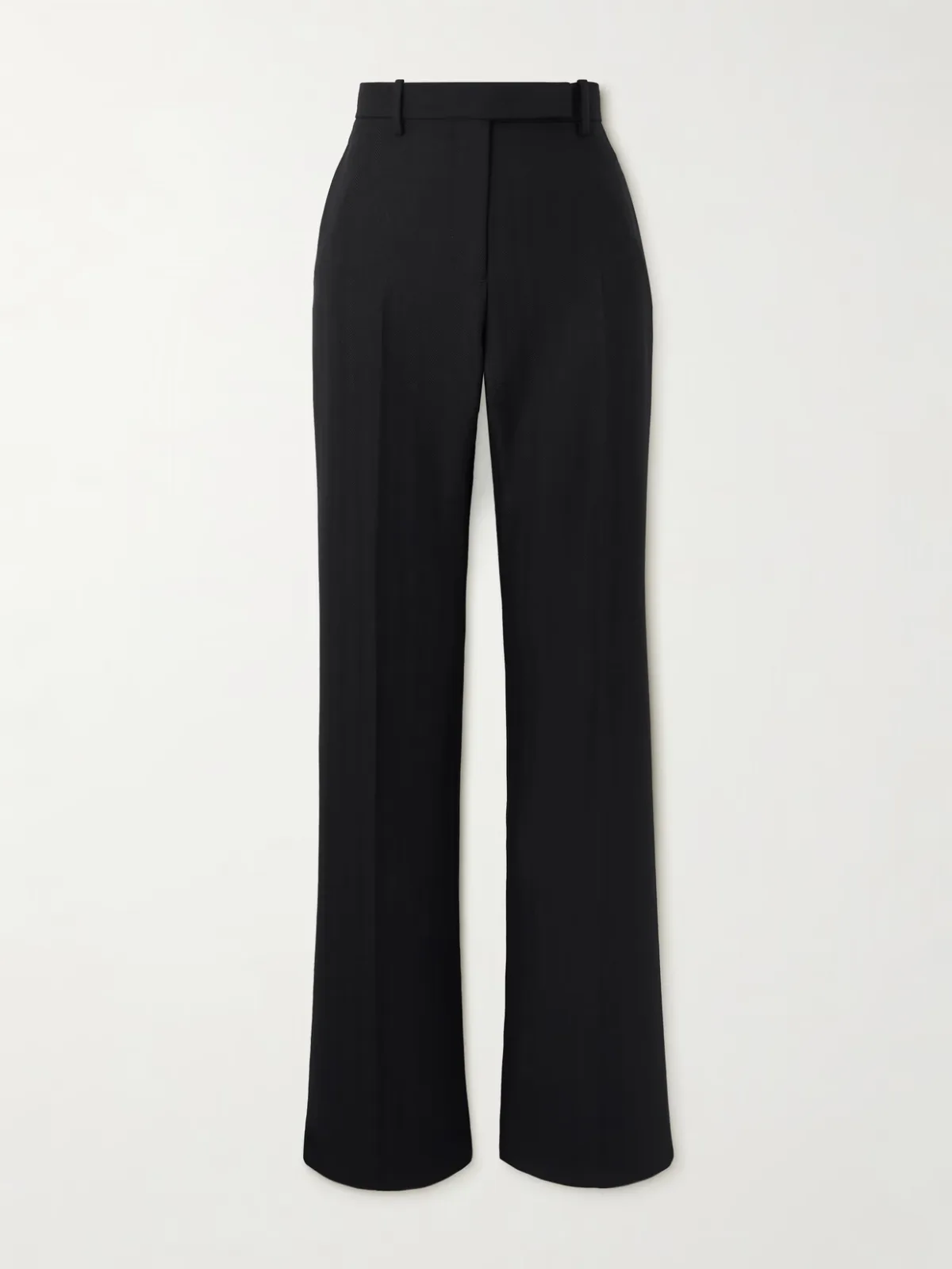 - Herringbone Wool Straight-leg Pants -