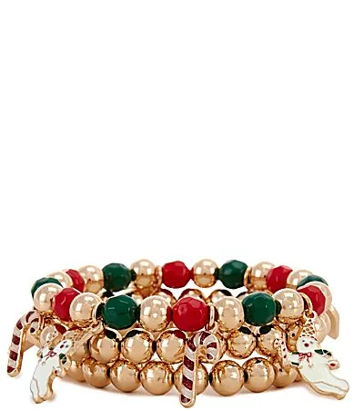 Mr. Bingle Stretch Beaded Bracelet Set by Merry & Bright