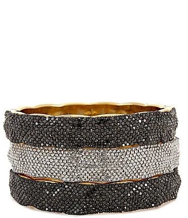 Stone Bangle Bracelet Set by Natasha Accessories