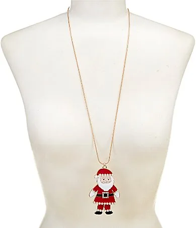Santa Long Pendant Necklace