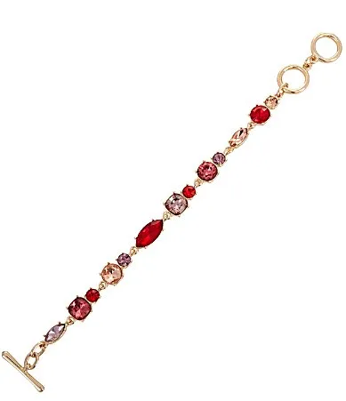 Cezanne Multi Stone Toggle Line Bracelet