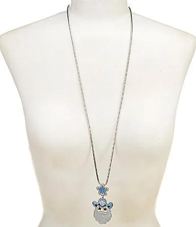 Christmas Western Santa Long Pendant Necklace by Merry & Bright