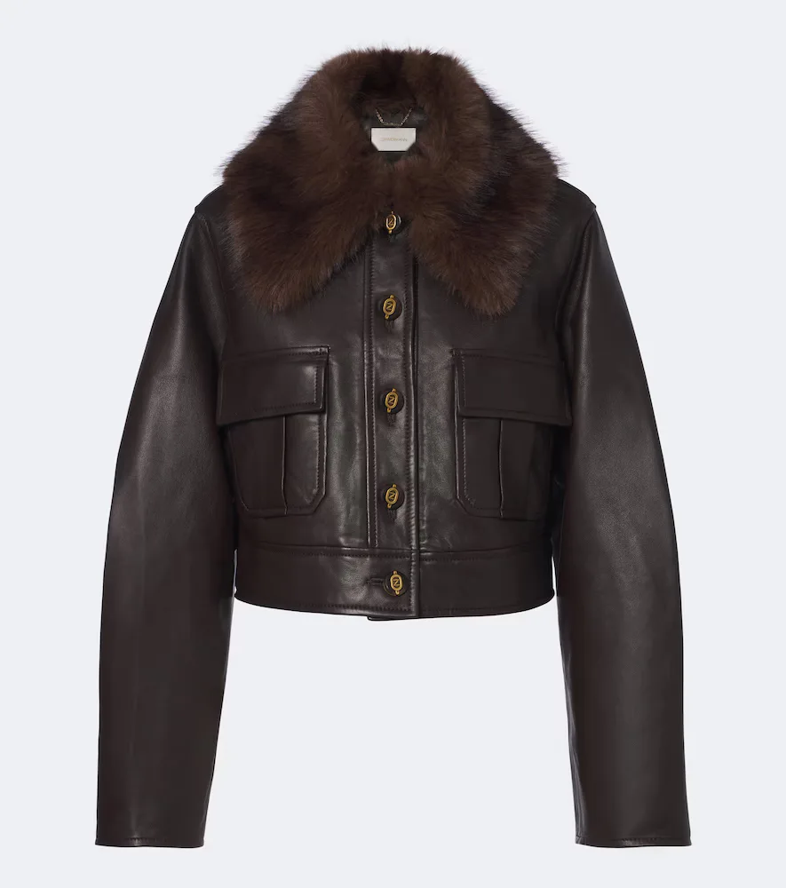 Valiant Cropped Leather Jacket