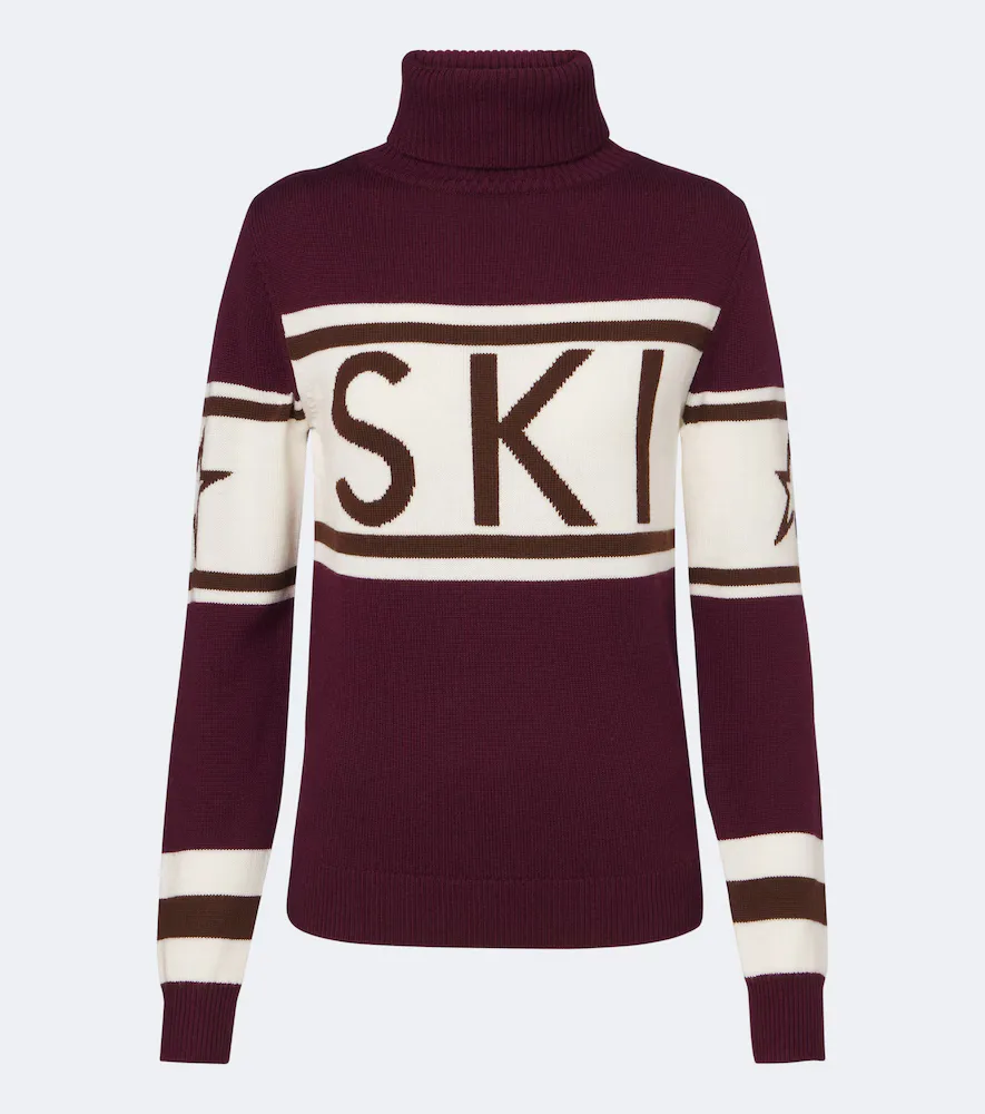 Schild Intarsia Wool Turtleneck Sweater