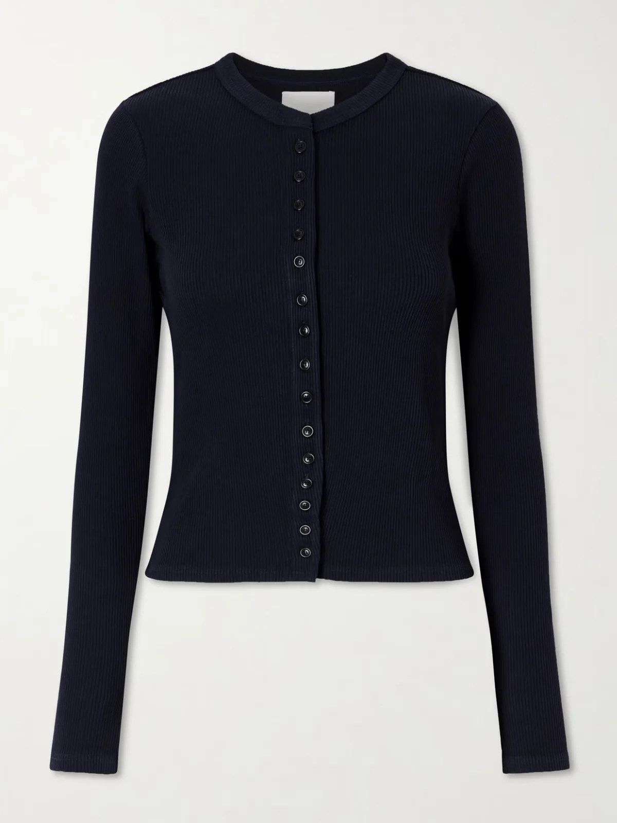 - Kari Ribbed Stretch-jersey Cardigan -