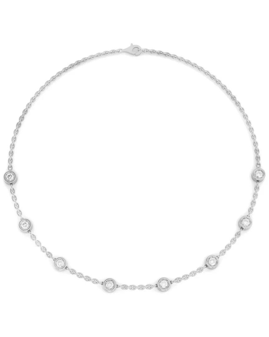 Silver 4.00 ct. tw. Lab-Grown Diamond Necklace