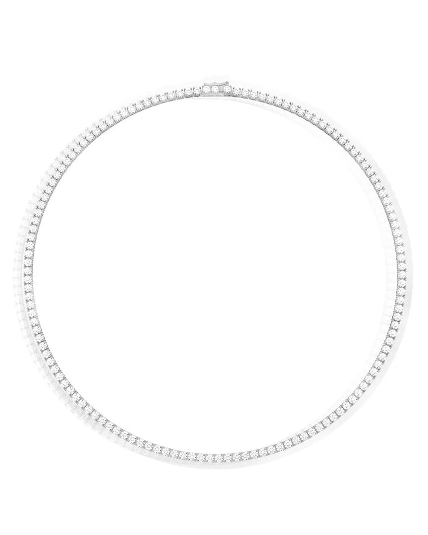 Silver 15.00 ct. tw. Lab-Grown Diamond Necklace by Amairah
