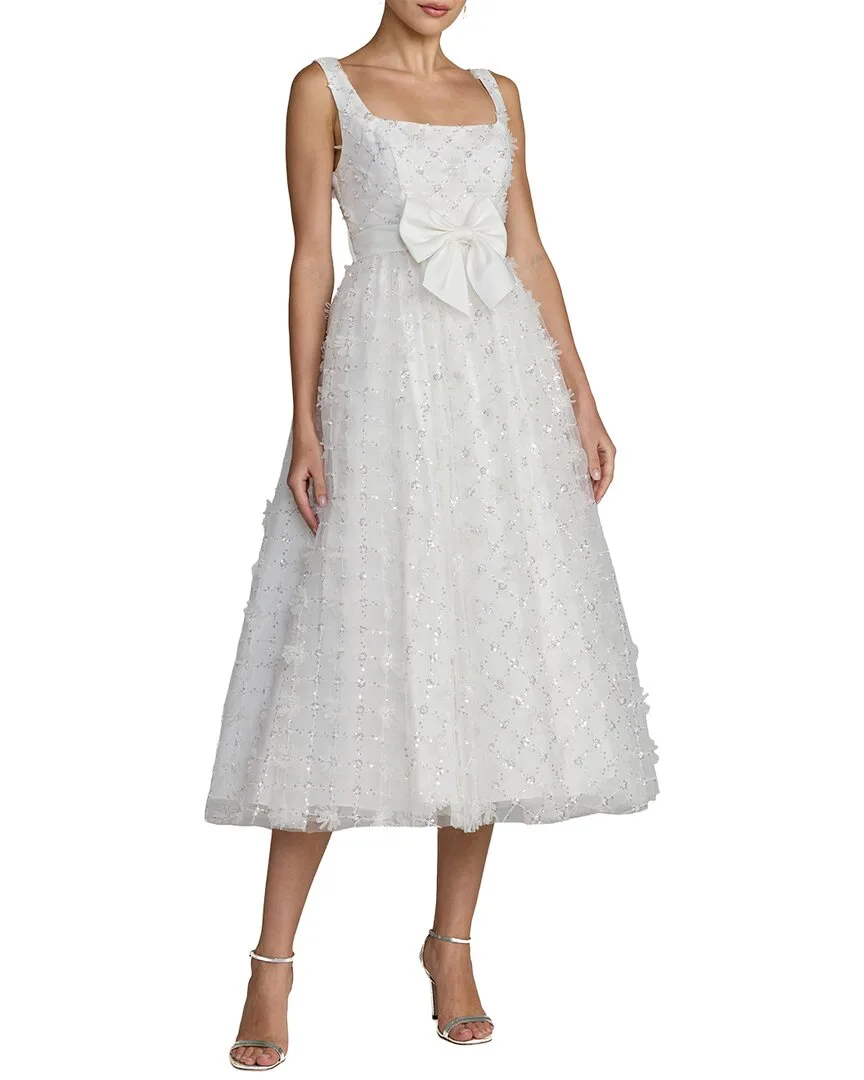 Mac Duggal Embellished Tulle Midi Dress