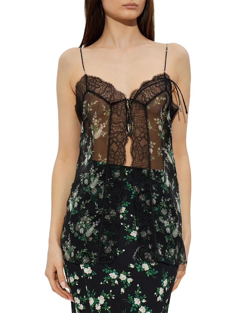 Dolce & Gabbana Floral Motif Silk Top