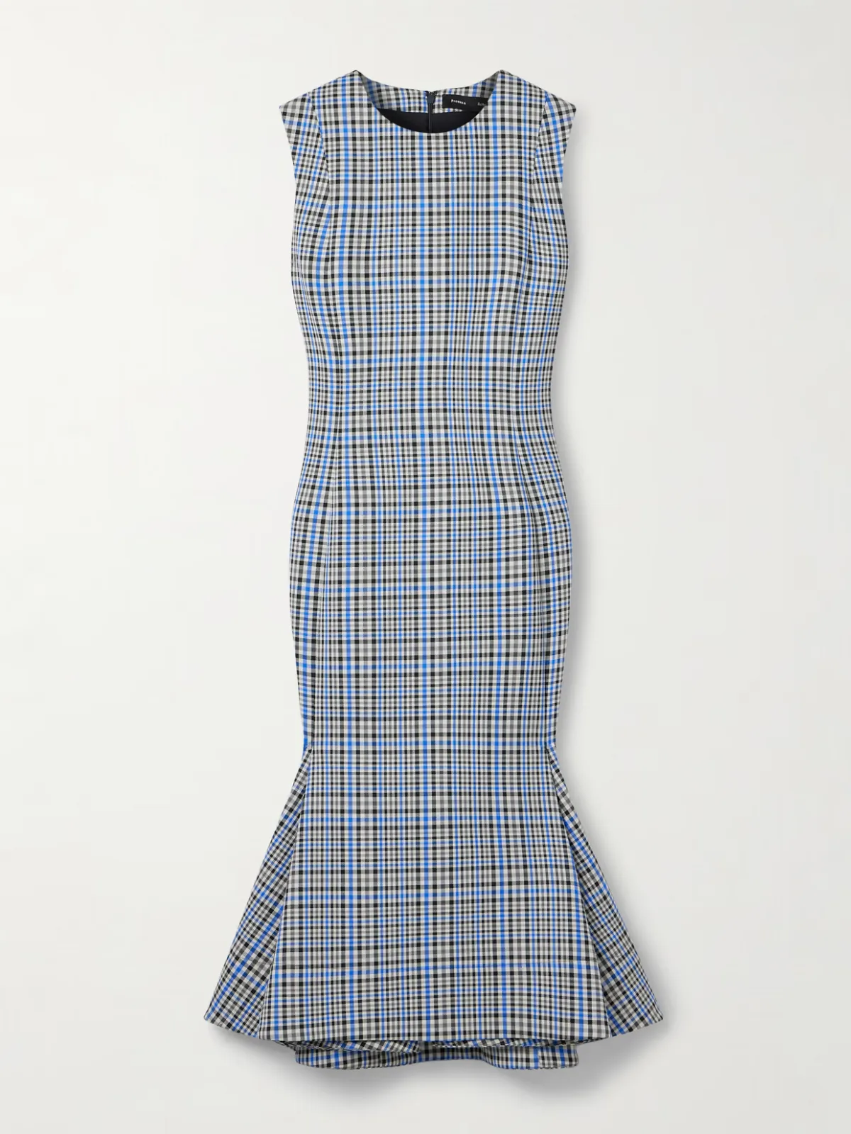 - Bruna Checked Twill Dress -