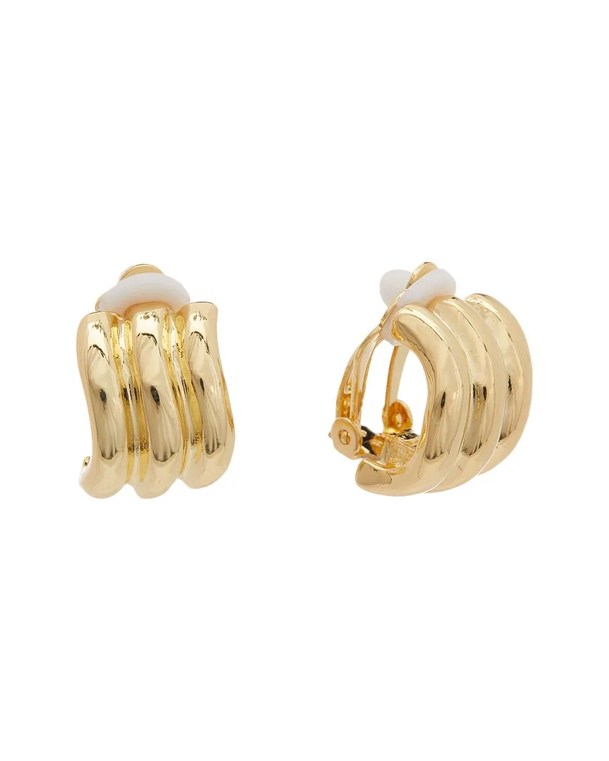 18K Plated Fancy Clip Earrings