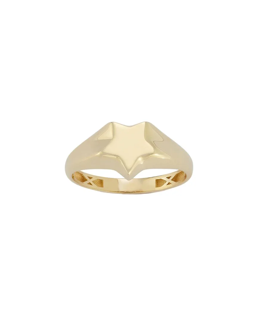 14K Star Signet Ring by Ember Fine Jewelry