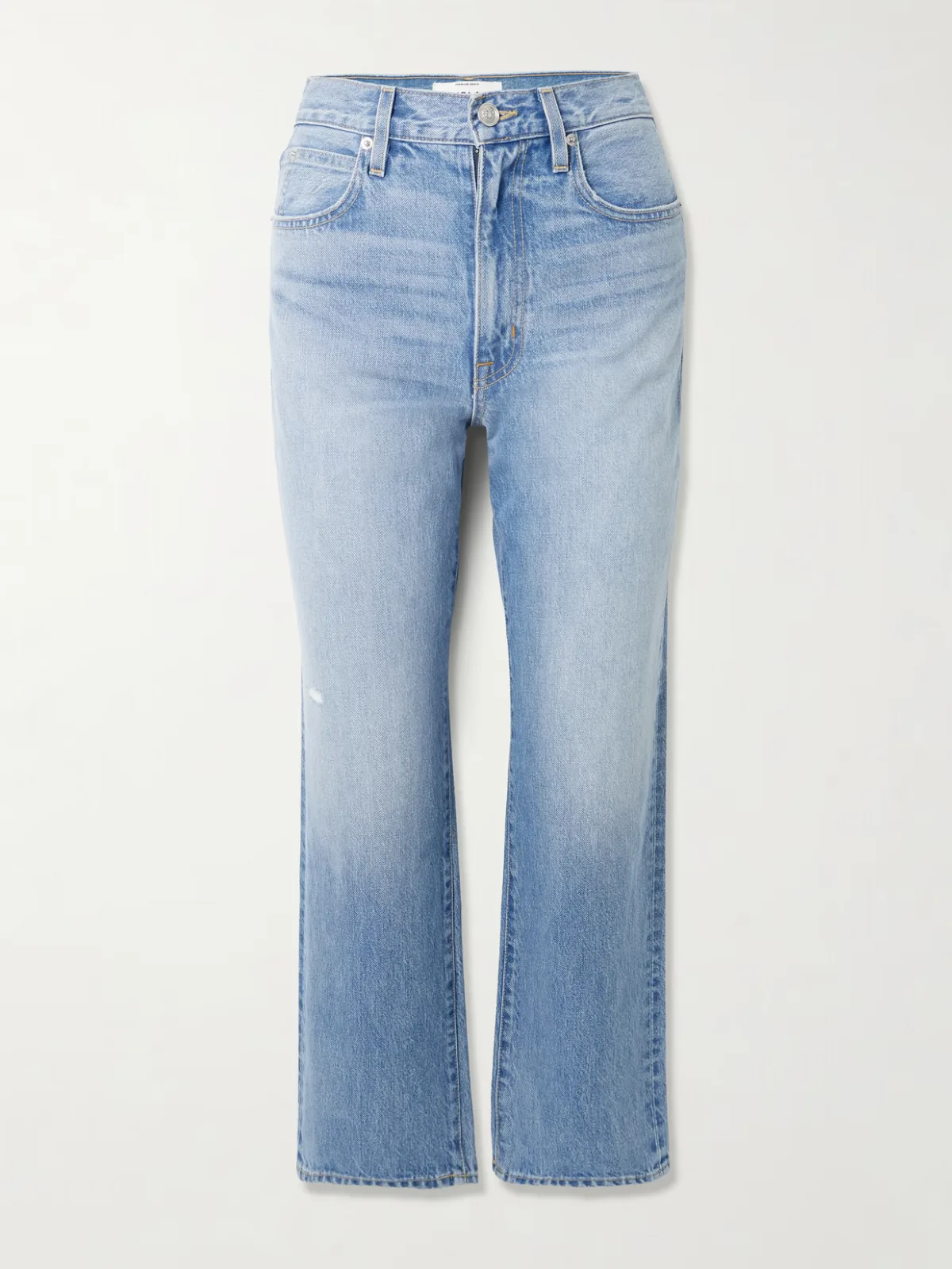 - London Crop High-rise Straight-leg Jeans -