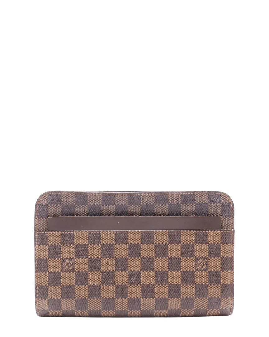 Brown Coated Canvas Saint Louis (authentic Pre-Loved)