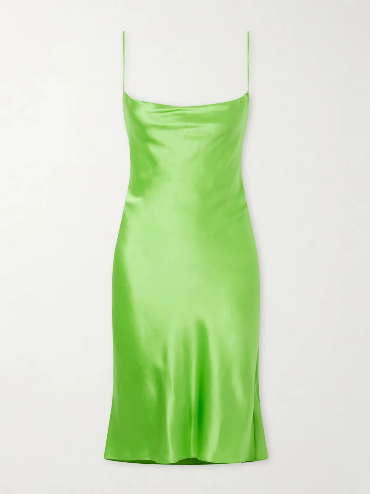 - Draped Silk-satin Mini Dress -