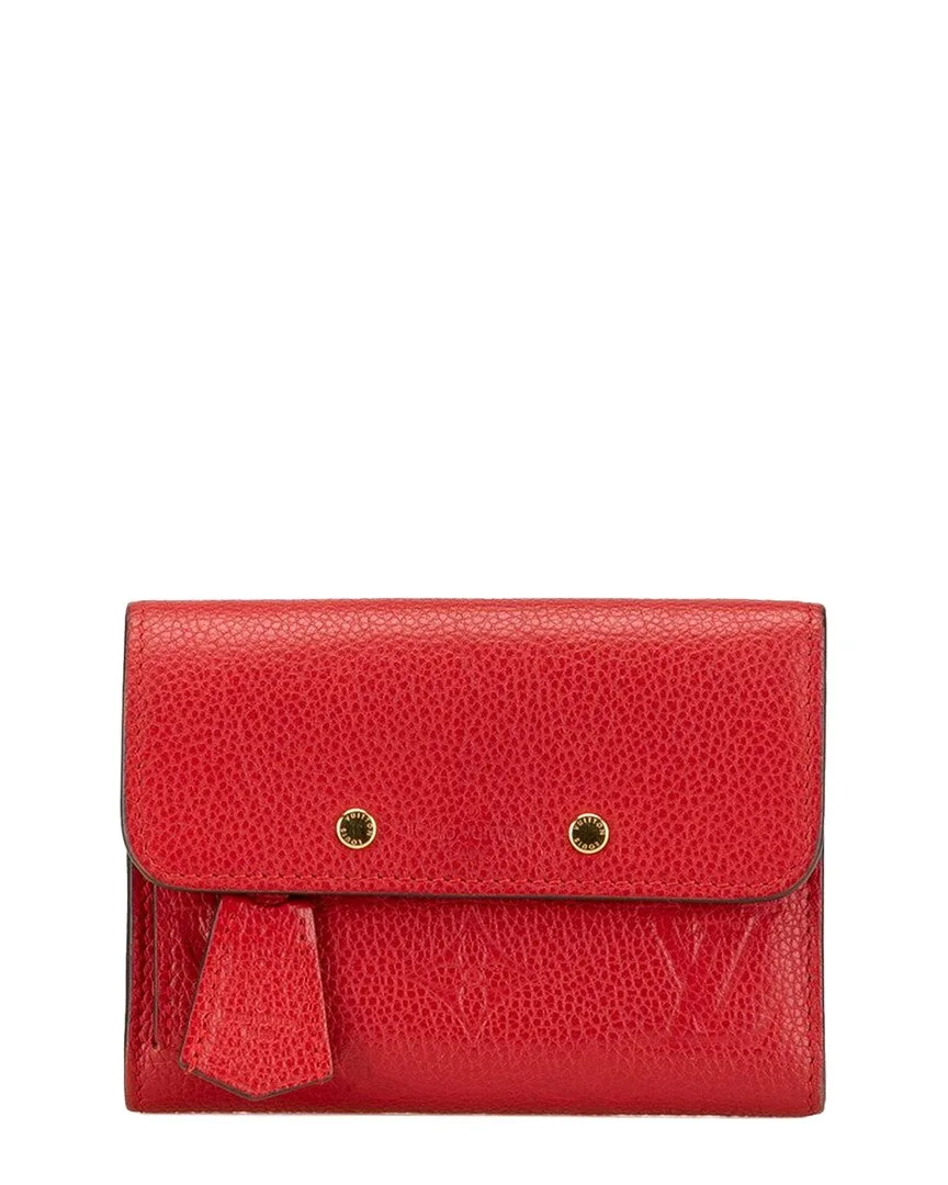 Red Others Portefeuille Ponnuf Trifold Wallet (authentic Pre-Loved)