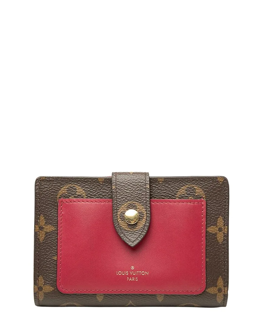 Brown Coated Canvas Portefeuille Juliette Compact Wallet (authentic Pre-Loved)