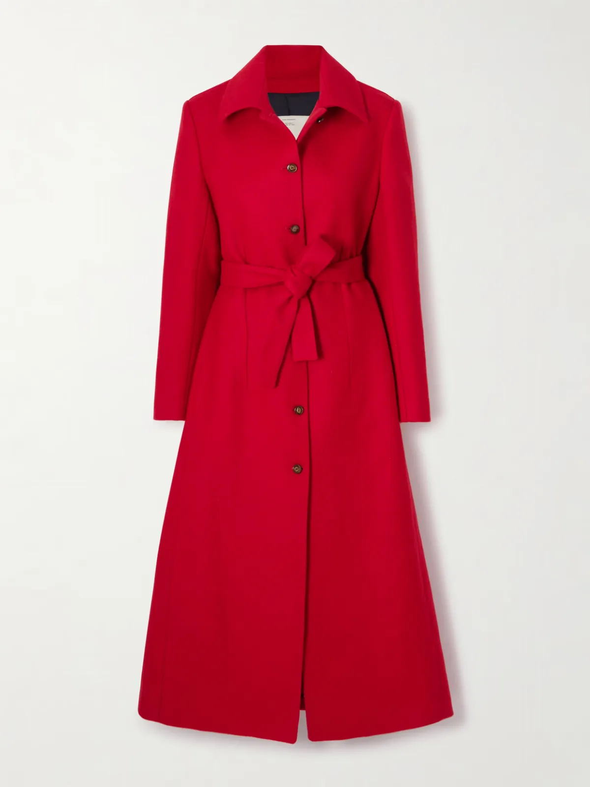 - The Aida Belted Wool And Mohair-blend Coat -