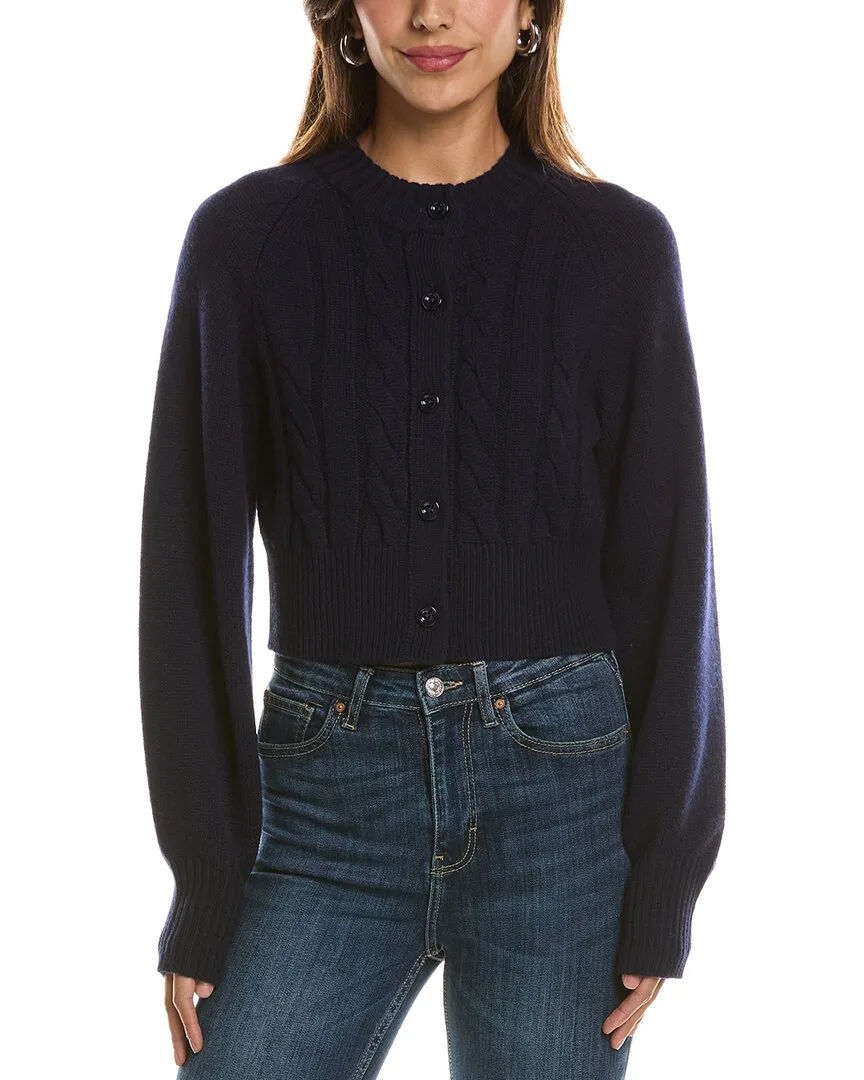 Rita Cropped Wool & Cashmere-Blend Cardigan