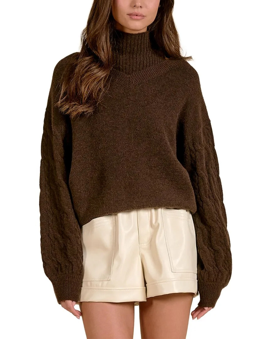 Turtleneck Wool-Blend Sweater