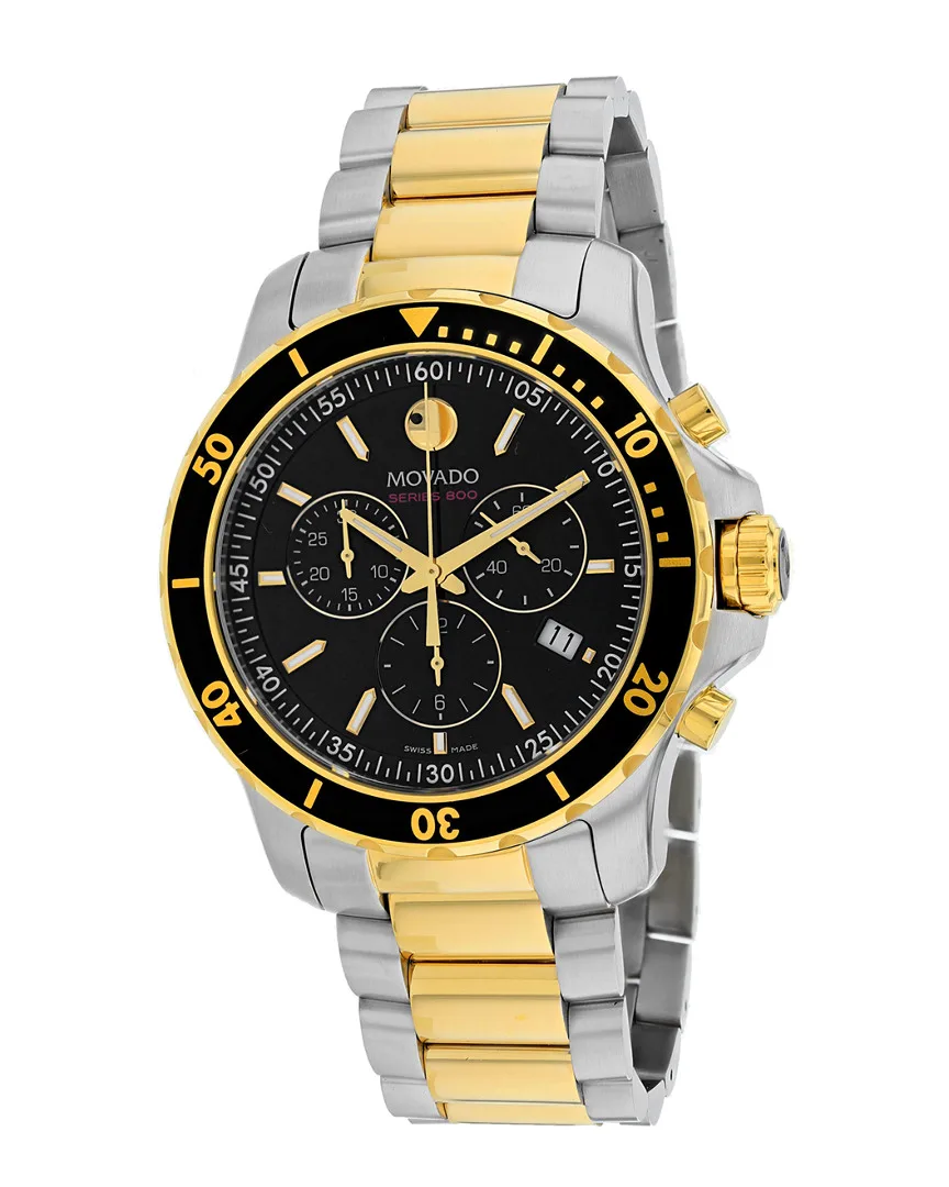 2-Tone Chronograph Watch by Movado