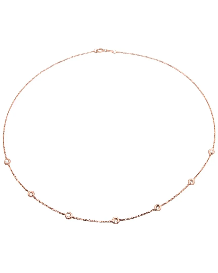 Silver 0.20 ct. tw. Diamond Necklace