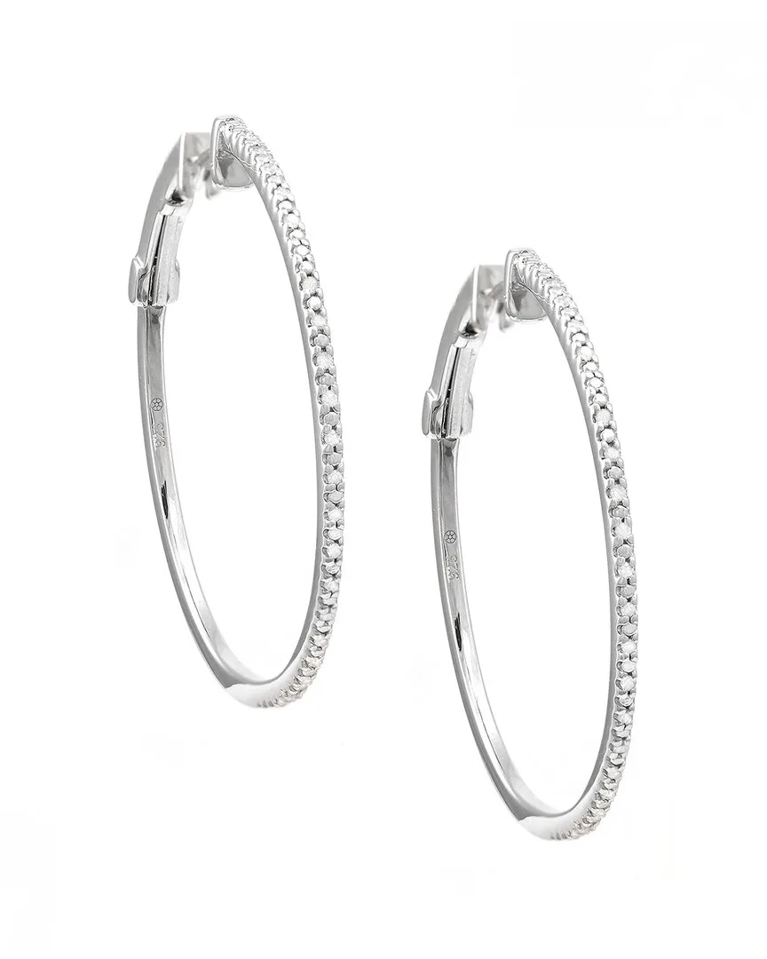 Silver 0.12 ct. tw. Diamond Earring by Diamond Select Cuts