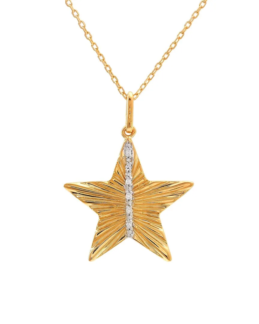 Silver 0.03 ct. tw. Diamond Necklace