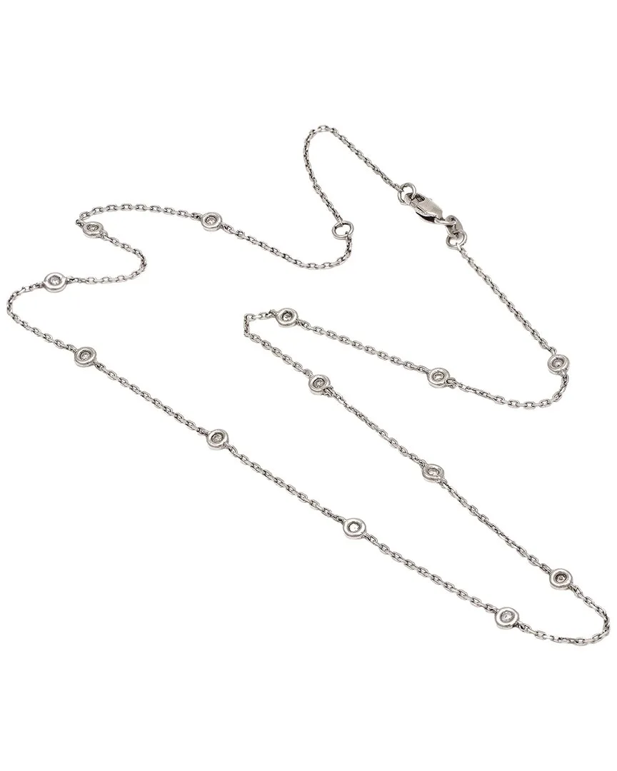 Silver 0.25 ct. tw. Diamond Necklace