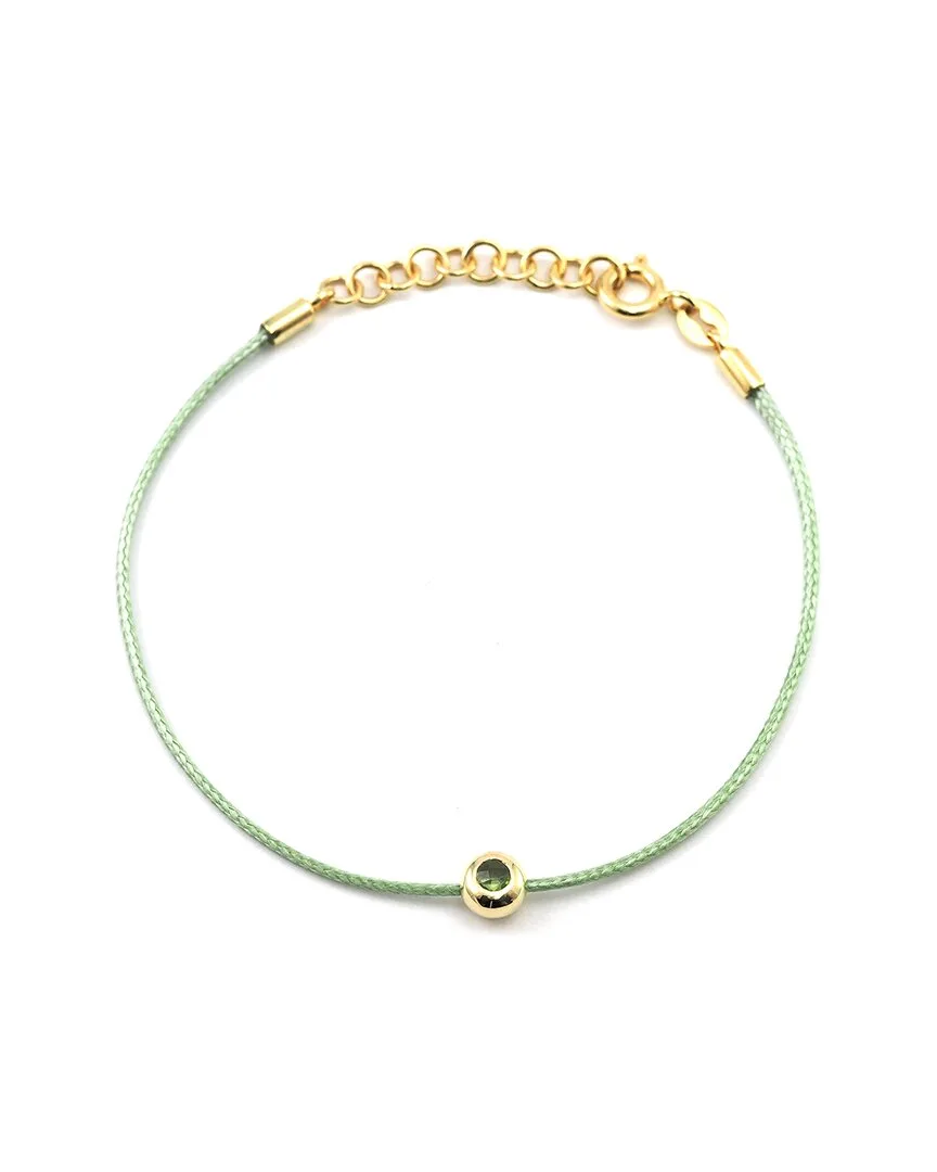 Silver 0.18 ct. tw. Peridot Bracelet by Gemstones