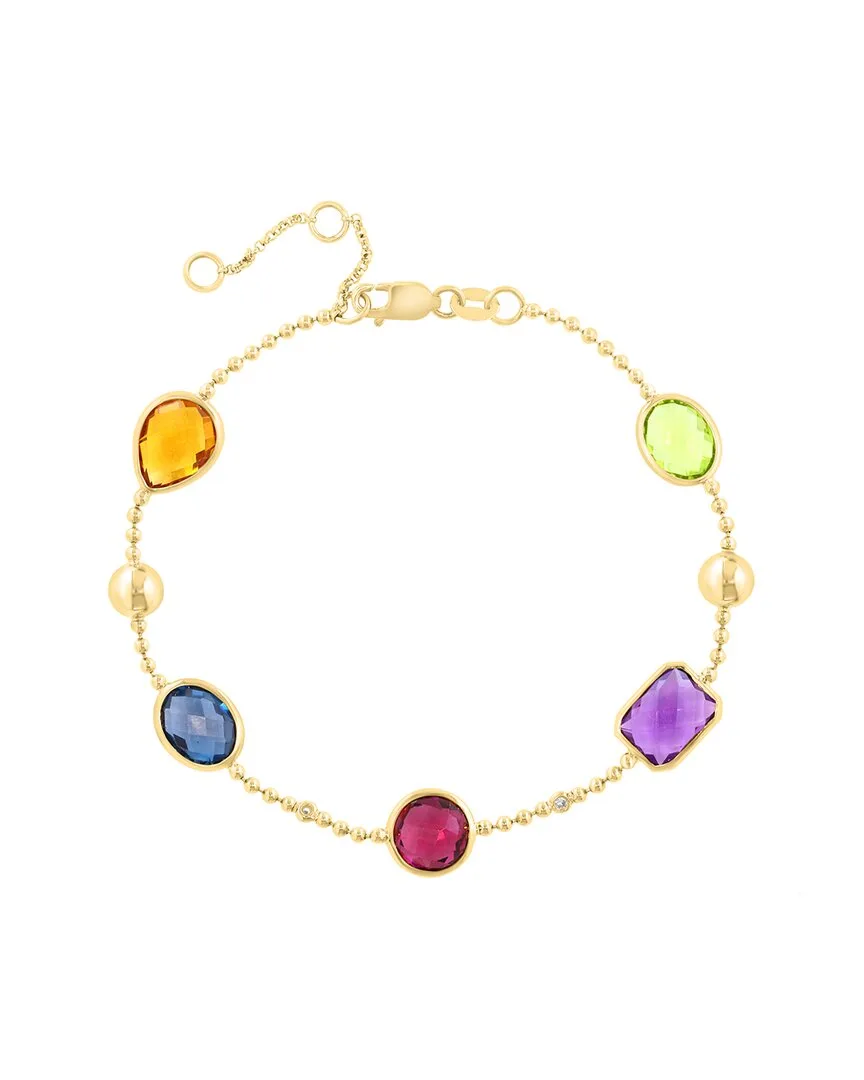 14K 9.11 ct. tw. Diamond & Gemstone Bracelet by Effy Fine Jewelry
